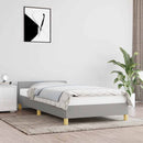 vidaXL világosszürke szövet ágykeret matrac nélkül 90x200 cm