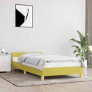 vidaXL zöld szövet ágykeret matrac nélkül 100x200 cm