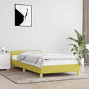 vidaXL zöld szövet ágykeret matrac nélkül 100x200 cm