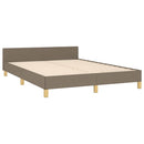 vidaXL tópszínű szövet ágykeret matrac nélkül 140 x 190 cm