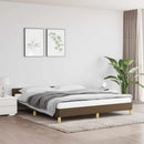 vidaXL sötétbarna szövet ágykeret matrac nélkül 180 x 200 cm