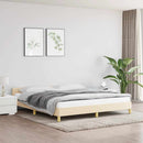 vidaXL krémszínű szövet ágykeret matrac nélkül 180 x 200 cm