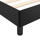 vidaXL fekete ágykeret fejtámlával matrac nélkül 80 x 200 cm