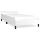 vidaXL fehér ágykeret fejtámlával matrac nélkül 80 x 200 cm
