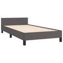 vidaXL szürke ágykeret fejtámlával matrac nélkül 80 x 200 cm