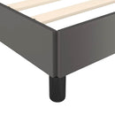 vidaXL szürke ágykeret fejtámlával matrac nélkül 80 x 200 cm