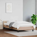 vidaXL kávészínű ágykeret fejtámlával matrac nélkül 80 x 200 cm