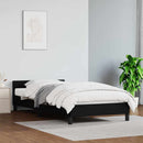 vidaXL fekete ágykeret fejtámlával matrac nélkül 90x190 cm