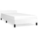 vidaXL fehér ágykeret fejtámlával matrac nélkül 90x190 cm