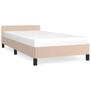 vidaXL kávészínű ágykeret fejtámlával matrac nélkül 90x190 cm