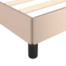 vidaXL kávészínű ágykeret fejtámlával matrac nélkül 90x190 cm
