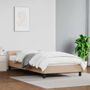 vidaXL kávészínű ágykeret fejtámlával matrac nélkül 90x190 cm