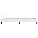vidaXL fehér ágykeret fejtámlával matrac nélkül 90x200 cm