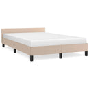 vidaXL kávészínű ágykeret fejtámlával matrac nélkül 120x200 cm