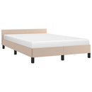 vidaXL kávészínű ágykeret fejtámlával matrac nélkül 120x200 cm