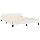 vidaXL fehér ágykeret fejtámlával matrac nélkül 140x190 cm