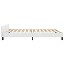vidaXL fehér ágykeret fejtámlával matrac nélkül 140x190 cm