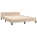 vidaXL kávészínű ágykeret fejtámlával matrac nélkül 140x190 cm