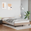 vidaXL kávészínű ágykeret fejtámlával matrac nélkül 140x200 cm