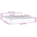 vidaXL fekete ágykeret fejtámlával matrac nélkül 160x200 cm