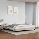 vidaXL kávészínű ágykeret fejtámlával matrac nélkül 160x200 cm