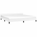 vidaXL fehér ágykeret fejtámlával matrac nélkül 200x200 cm