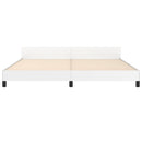vidaXL fehér ágykeret fejtámlával matrac nélkül 200x200 cm