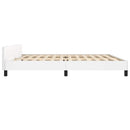 vidaXL fehér ágykeret fejtámlával matrac nélkül 200x200 cm