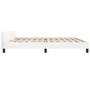 vidaXL fehér ágykeret fejtámlával matrac nélkül 200x200 cm