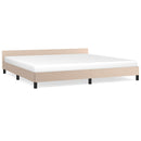vidaXL kávészínű ágykeret fejtámlával matrac nélkül 200x200 cm