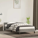 vidaXL világosszürke bársony ágykeret matrac nélkül 80x200 cm