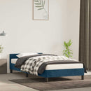 vidaXL sötétkék bársony ágykeret matrac nélkül 90x200 cm