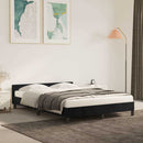 vidaXL fekete bársony ágykeret matrac nélkül 140 x 190 cm