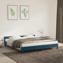 vidaXL sötétkék bársony ágykeret matrac nélkül 160x200 cm