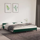 vidaXL sötétzöld bársony ágykeret matrac nélkül 180x200 cm