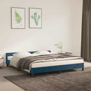 vidaXL sötétkék bársony ágykeret matrac nélkül 180x200 cm