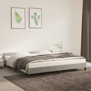 vidaXL világosszürke bársony ágykeret matrac nélkül 200 x 200 cm