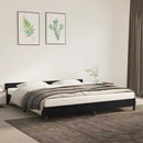 vidaXL fekete bársony ágykeret matrac nélkül 200 x 200 cm