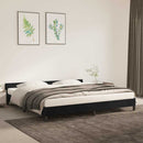vidaXL fekete bársony ágykeret matrac nélkül 200 x 200 cm