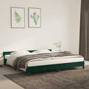 vidaXL sötétzöld bársony ágykeret matrac nélkül 200x200 cm