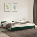 vidaXL sötétzöld bársony ágykeret matrac nélkül 200x200 cm