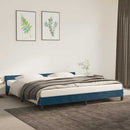 vidaXL sötétkék bársony ágykeret matrac nélkül 200x200 cm