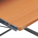 vidaXL Barna szerelt fa sarok számítógépasztal 132 x 112 x 99 cm
