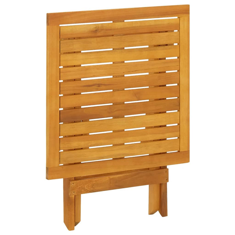 vidaXL tömör akácfa kültéri nyugágyak lábtartókkal és asztallal