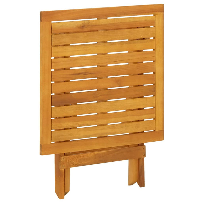 vidaXL kültéri tömör akácfa és textilén nyugágyak asztallal