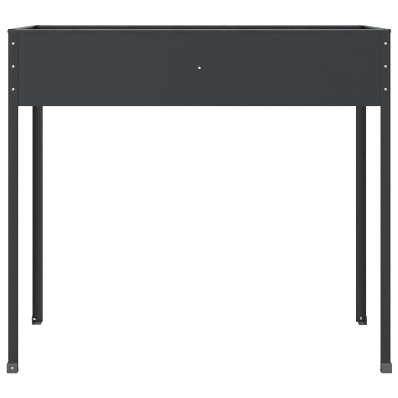 vidaXL antracitszürke horganyzott acél kerti ültető 100,5x40,5x90 cm