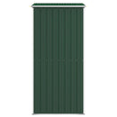 vidaXL zöld horganyzott acél kerti fészer 192x108x223 cm