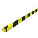 vidaXL sarokvédő sárga&fekete 4x3x100 cm PU