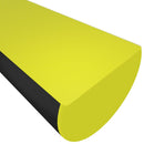 vidaXL sarokvédő sárga&fekete 4x3x100 cm PU