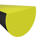 vidaXL sarokvédők 2 db sárga&fekete 4x3x100 cm PU